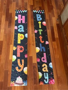 Happy Birthday Hanging Banners